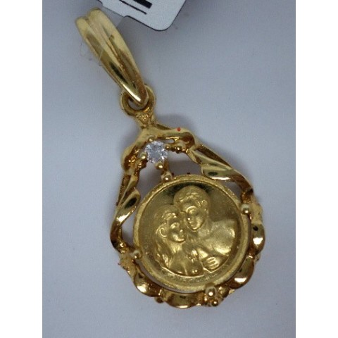 COLGANTE ORO MEDALLA DEL AMOR