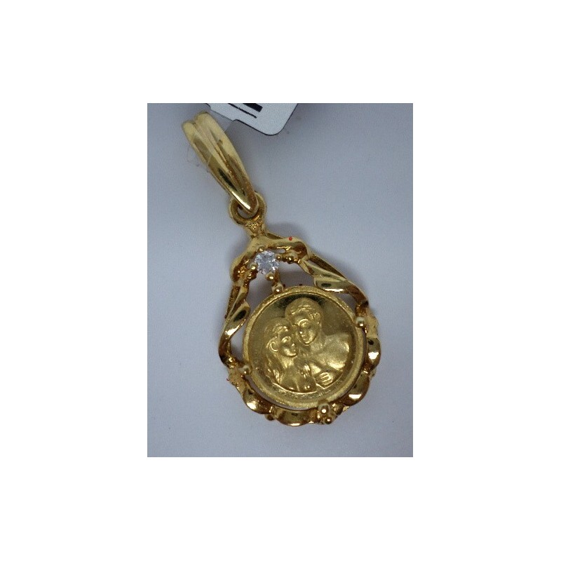 COLGANTE ORO MEDALLA DEL AMOR