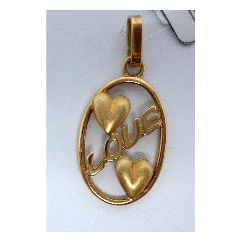 COLGANTE ORO 2 CORAZONES