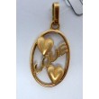 COLGANTE ORO 2 CORAZONES