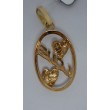 COLGANTE ORO 2 CORAZONES